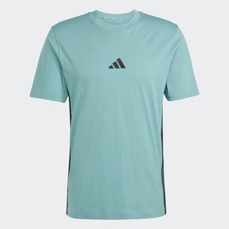 Camiseta Adidas 3 Listras Stretch Masculina