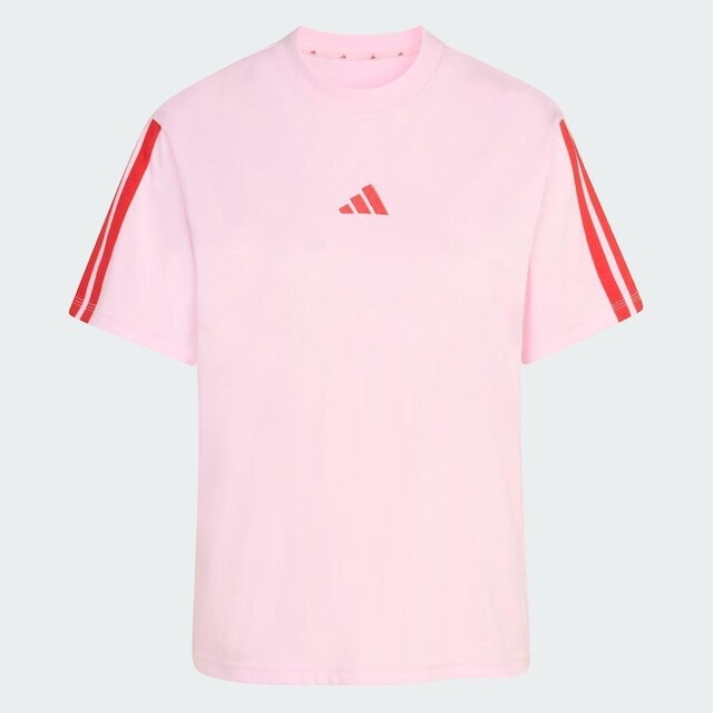 Camiseta Adidas 3 Stripes Logo Feminina