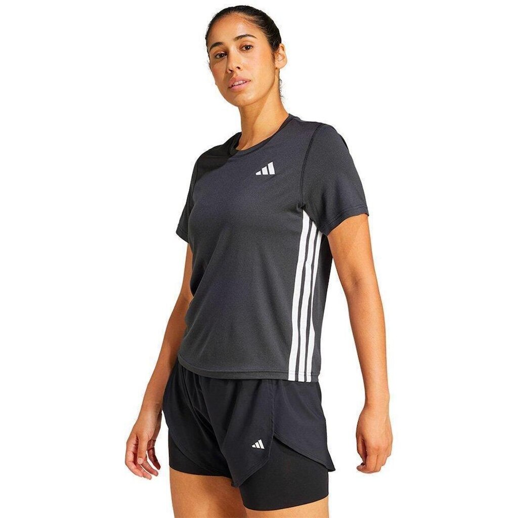 Camiseta Adidas 3s Crew Feminina