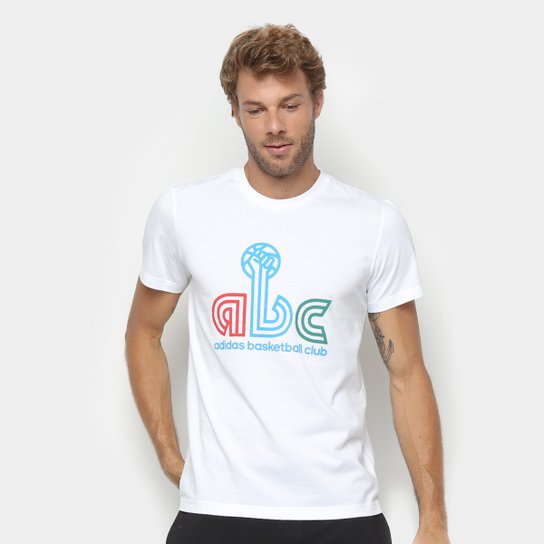 Camiseta Adidas Abc Hand Masculina - Branco