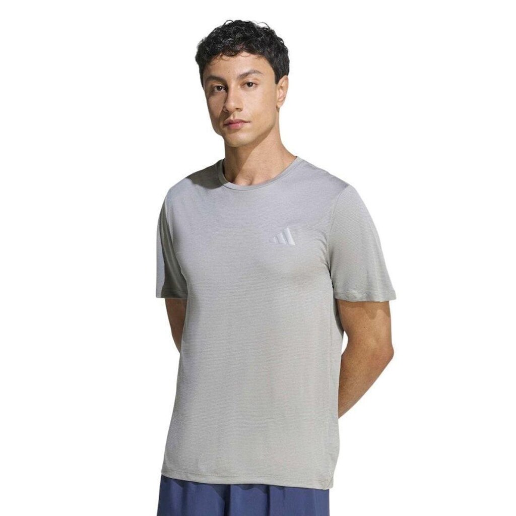 Camiseta Adidas ADI365 Running Essentials Masculina - Cinza GG