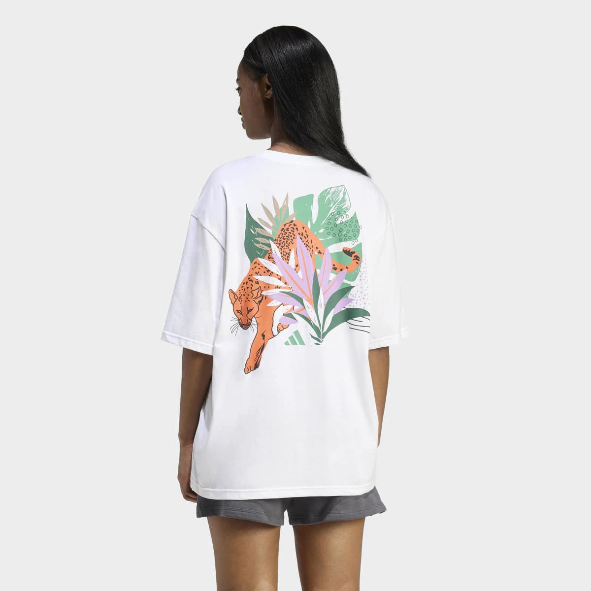 Camiseta Adidas Animal Oversized Feminina - 1