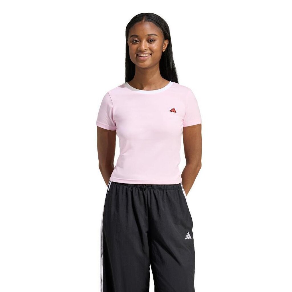 Camiseta Adidas Baby Look  Colour Icon Feminina
