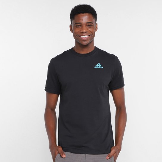 Camiseta Adidas Beach Sports Masculina - Preto Menor preço em Camiseta Adidas Beach Sports Masculina - Preto