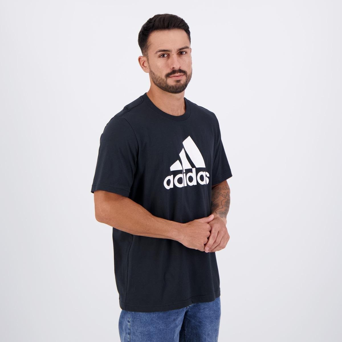 Camiseta Adidas Big Logo Preta - Preto | Netshoes