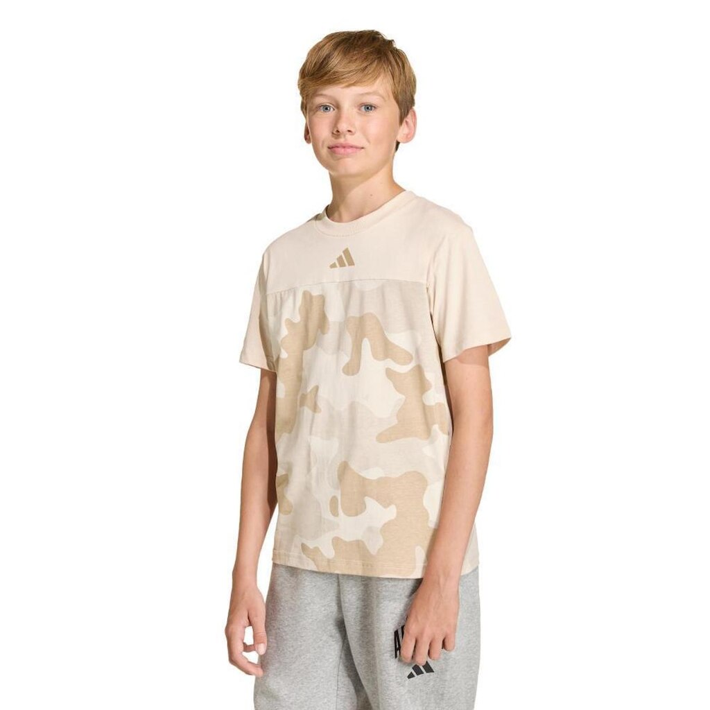 Camiseta Adidas Camuflada  Seasonal Essentials Infantil
