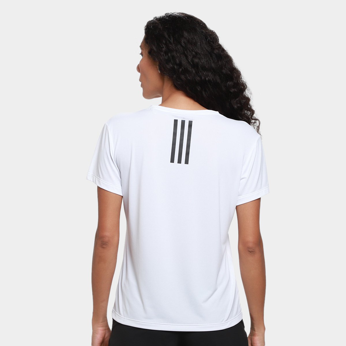 Camiseta Adidas Casual 3S Feminina - 1