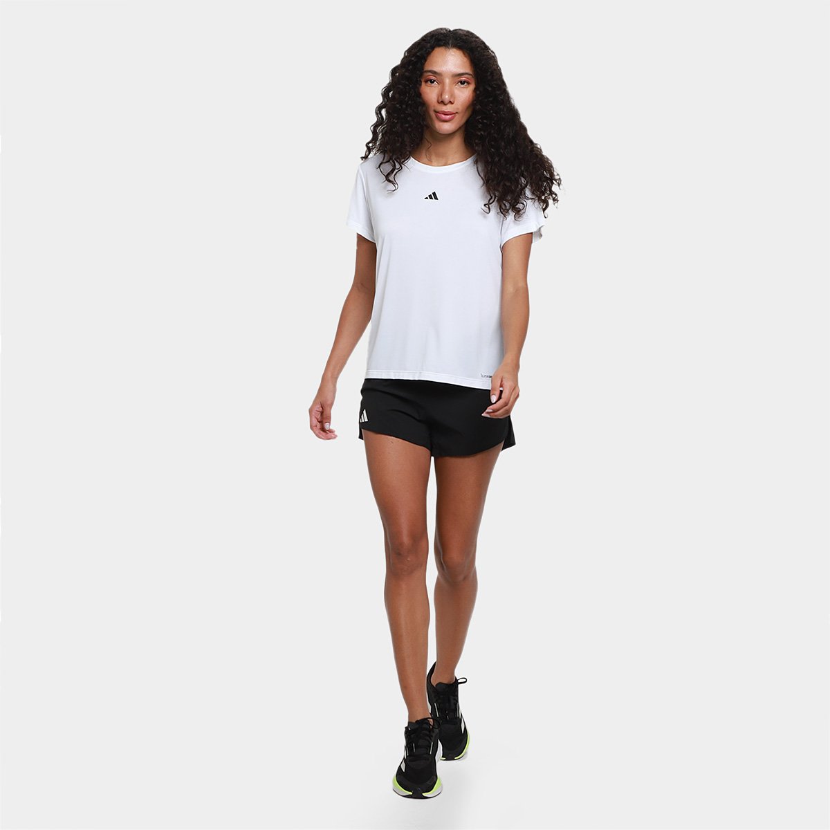 Camiseta Adidas Casual 3S Feminina - 4