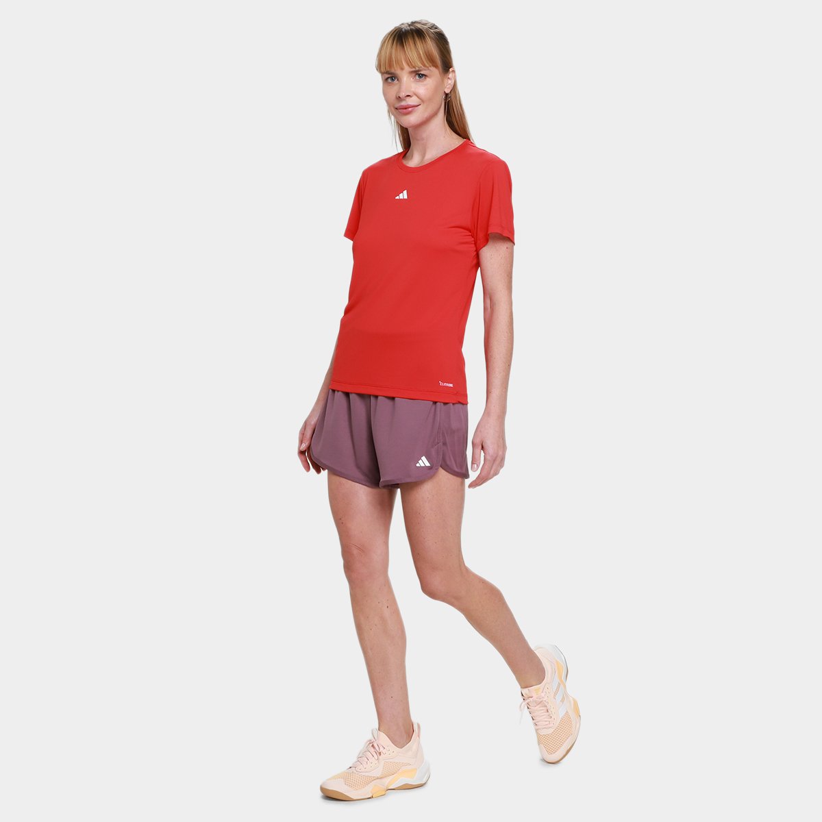 Camiseta Adidas Casual 3S Feminina - 4