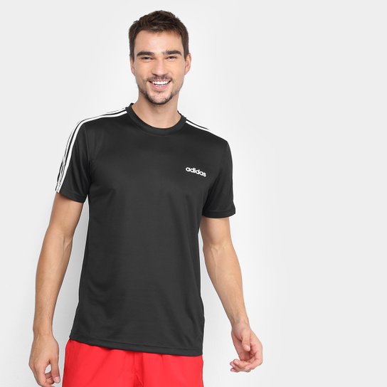 Camiseta Adidas D2M Ar 3Stripes Masculina - Preto+Branco é ruim? Camiseta Adidas D2M Ar 3Stripes Masculina - Preto+Branco é boa?