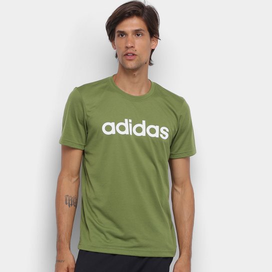 Camiseta Adidas D2M Logo T Masculina - Verde Menor preço em Camiseta Adidas D2M Logo T Masculina - Verde
