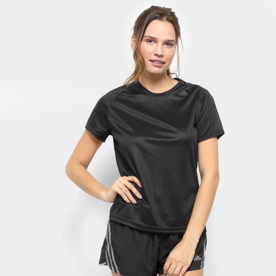 Camiseta Adidas D2M Lose Feminina - Preto