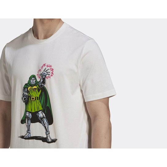 Camiseta Adidas Disney Marvel - Branco Menor preço em Camiseta Adidas Disney Marvel - Branco