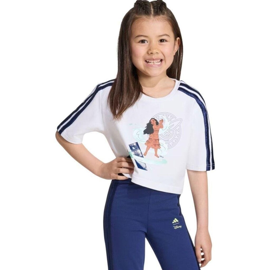 Camiseta Adidas Disney Moana Infantil - Branco 5-6