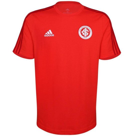 Camiseta Adidas DNA Internacional Masculino - Vermelho+Branco Menor preço em Camiseta Adidas DNA Internacional Masculino - Vermelho+Branco