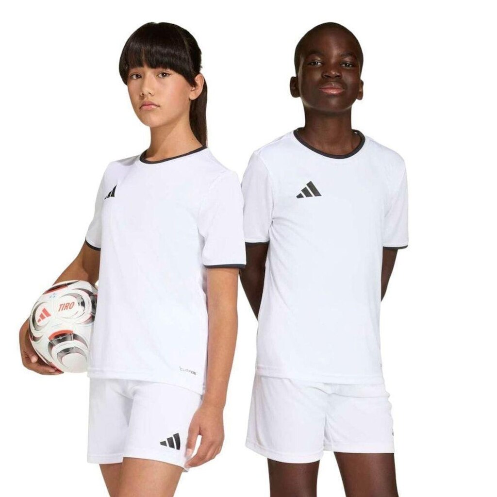 Camiseta Adidas Entrada 26 Infantil - Branco 5-6
