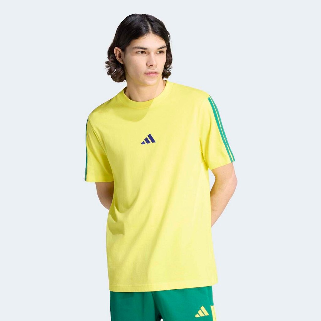 Camiseta Adidas Essentials 3 Stripes Masculina