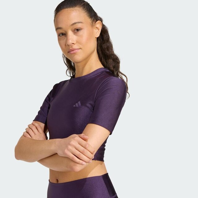 Camiseta Adidas Essentials de Treino Shine Feminina