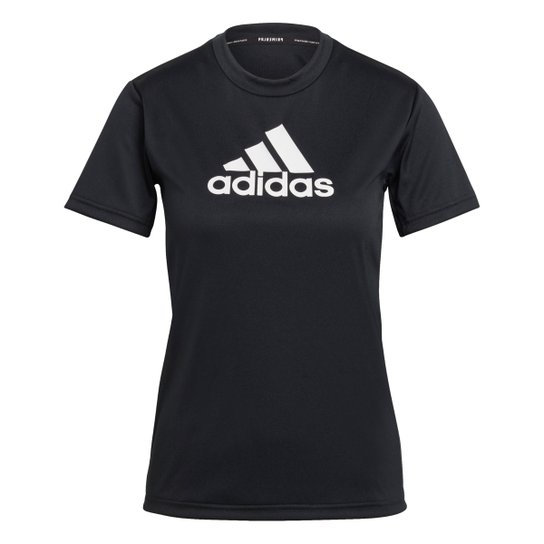 Camiseta Adidas Essentials Logo Adidas Feminina - Preto+Branco é ruim? Camiseta Adidas Essentials Logo Adidas Feminina - Preto+Branco é boa?