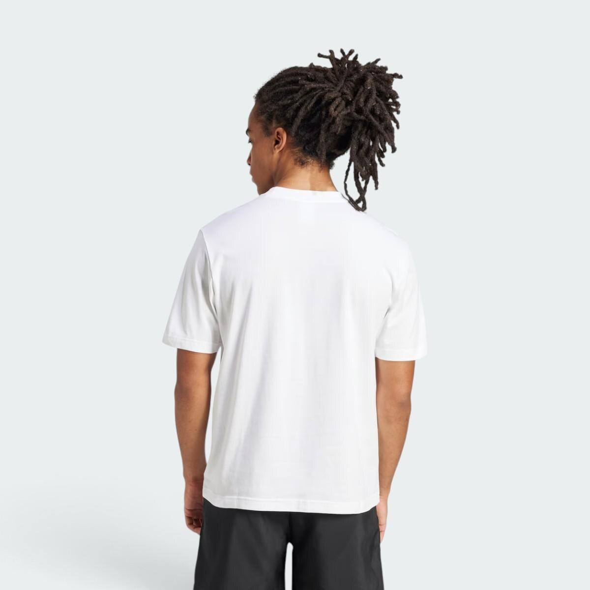 Camiseta Adidas Essentials Small Logo Masculina - Branco | Netshoes
