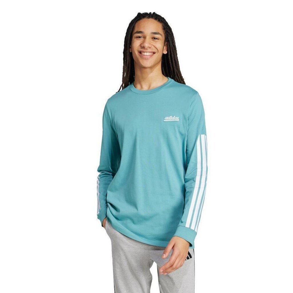 Camiseta Adidas Estampada Manga Longa Color Script Masculina