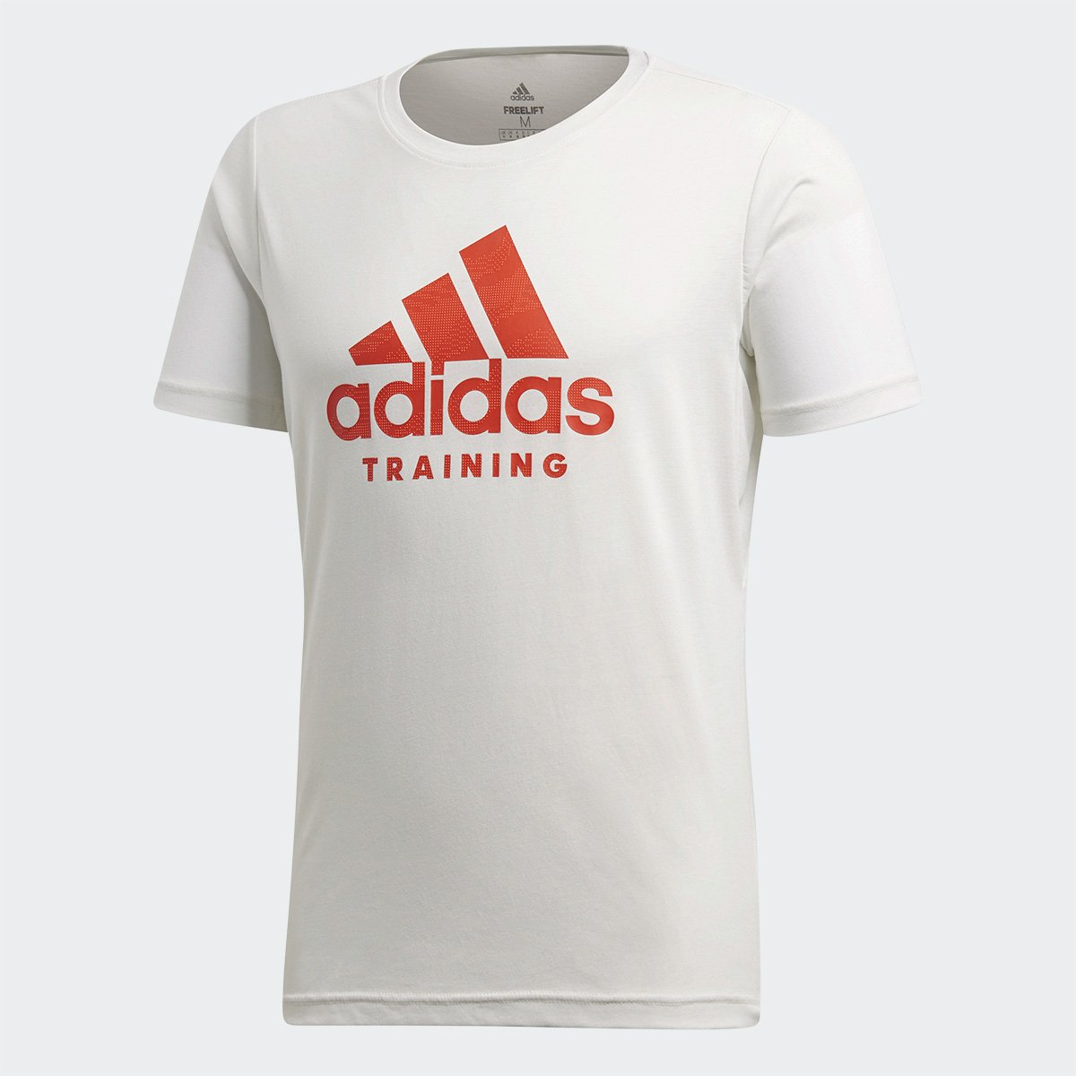 camiseta adidas branca e vermelha