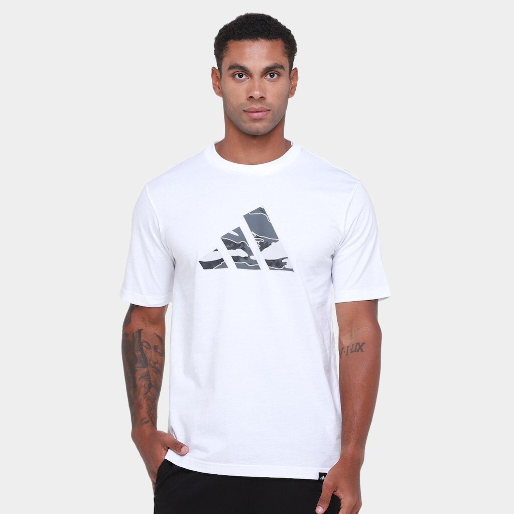 Camiseta Adidas Gráfica Camo Logo T Masculina