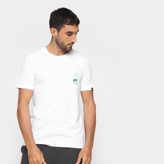 Camiseta Adidas Gráfica Futebol Masculina - Branco Menor preço em Camiseta Adidas Gráfica Futebol Masculina - Branco