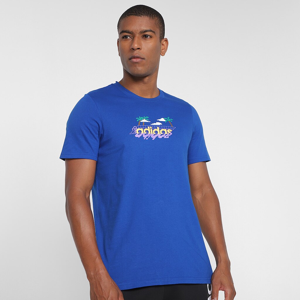 Camiseta Adidas Gráfica Logo Linear Masculina