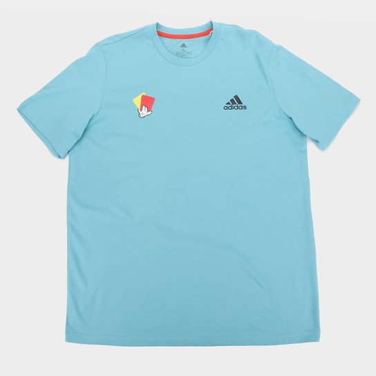 Camiseta Adidas Gráfica Mascote Cartão Masculina - Verde água Menor preço em Camiseta Adidas Gráfica Mascote Cartão Masculina - Verde água