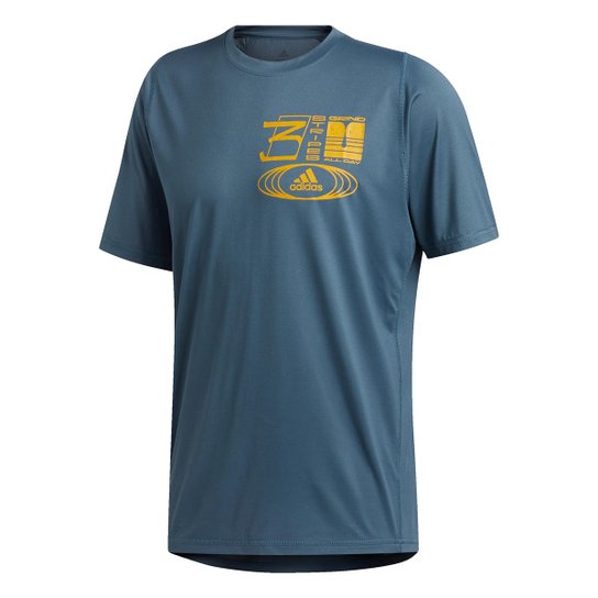 Camiseta Adidas Grind All Day Masculina - Azul
