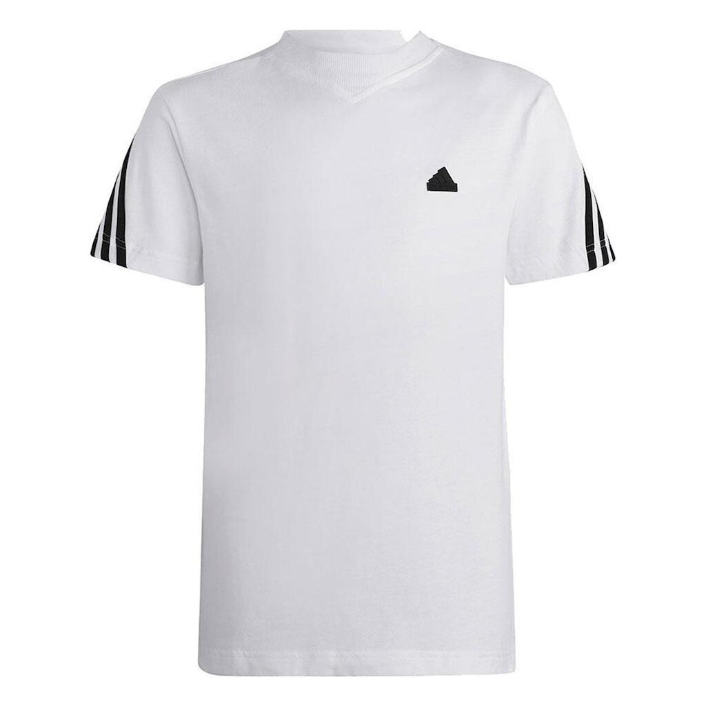 Camiseta Adidas Icon 3 Stripes Branco Infantil