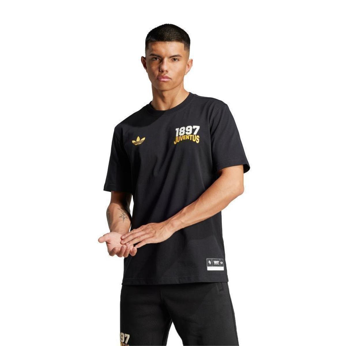 adidas Juventus Tシャツ Camiseta Adidas Juventus VRCT Masculina - Preto | Netshoes