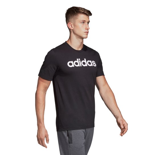 Camiseta Adidas Lin Masculina - Preto+Branco é ruim? Camiseta Adidas Lin Masculina - Preto+Branco é boa?