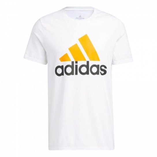 Camiseta Adidas Logo Basic Badge Of Sport - Branco Menor preço em Camiseta Adidas Logo Basic Badge Of Sport - Branco