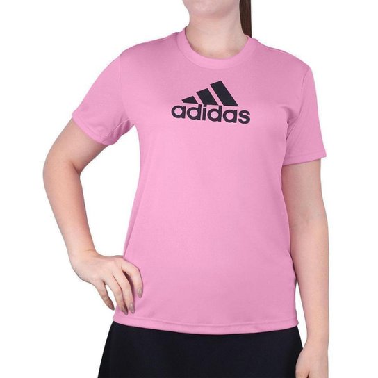 Camiseta Adidas Logo Designed 2 Move Rosa - Rosa Menor preço em Camiseta Adidas Logo Designed 2 Move Rosa - Rosa