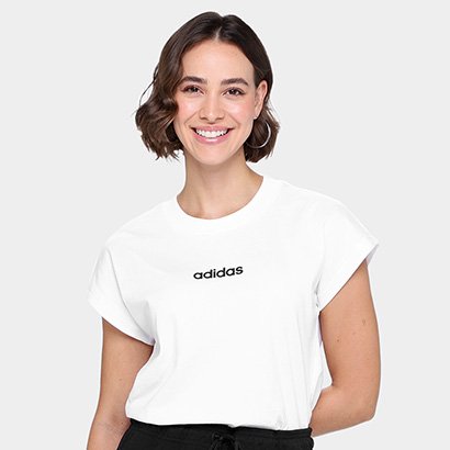 Camiseta Adidas Logo Linear Feminina - Feminino