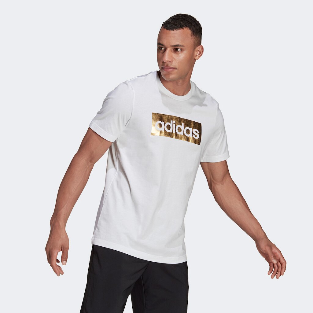 Camiseta Adidas Logo Linear Metalica Masculina