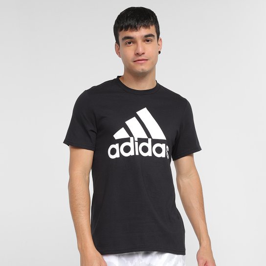 Camiseta Adidas Logo Masculina - Preto+Branco é ruim? Camiseta Adidas Logo Masculina - Preto+Branco é boa?