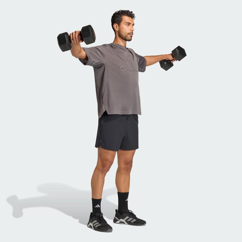 Camiseta Adidas  Malha Elástica D4T Primelift Essentials Workout