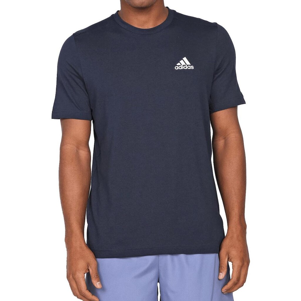 Camiseta Adidas Manga Curta D2M Feelready Azul