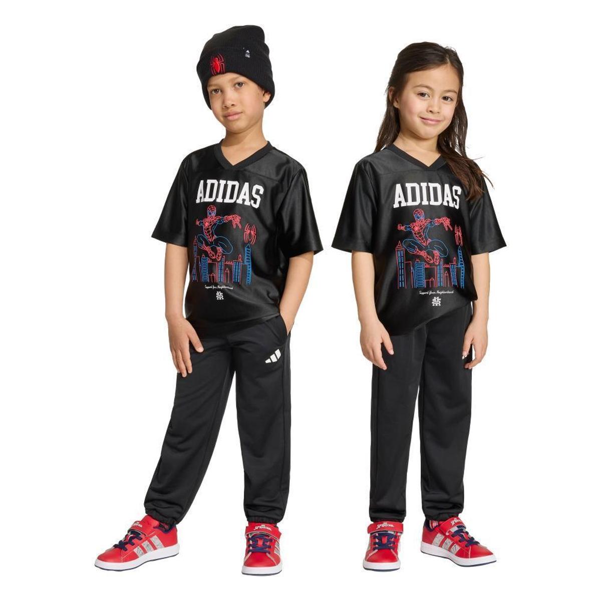 Camiseta adidas Marvel Spider-Man Adidas - Preto+Branco | Netshoes