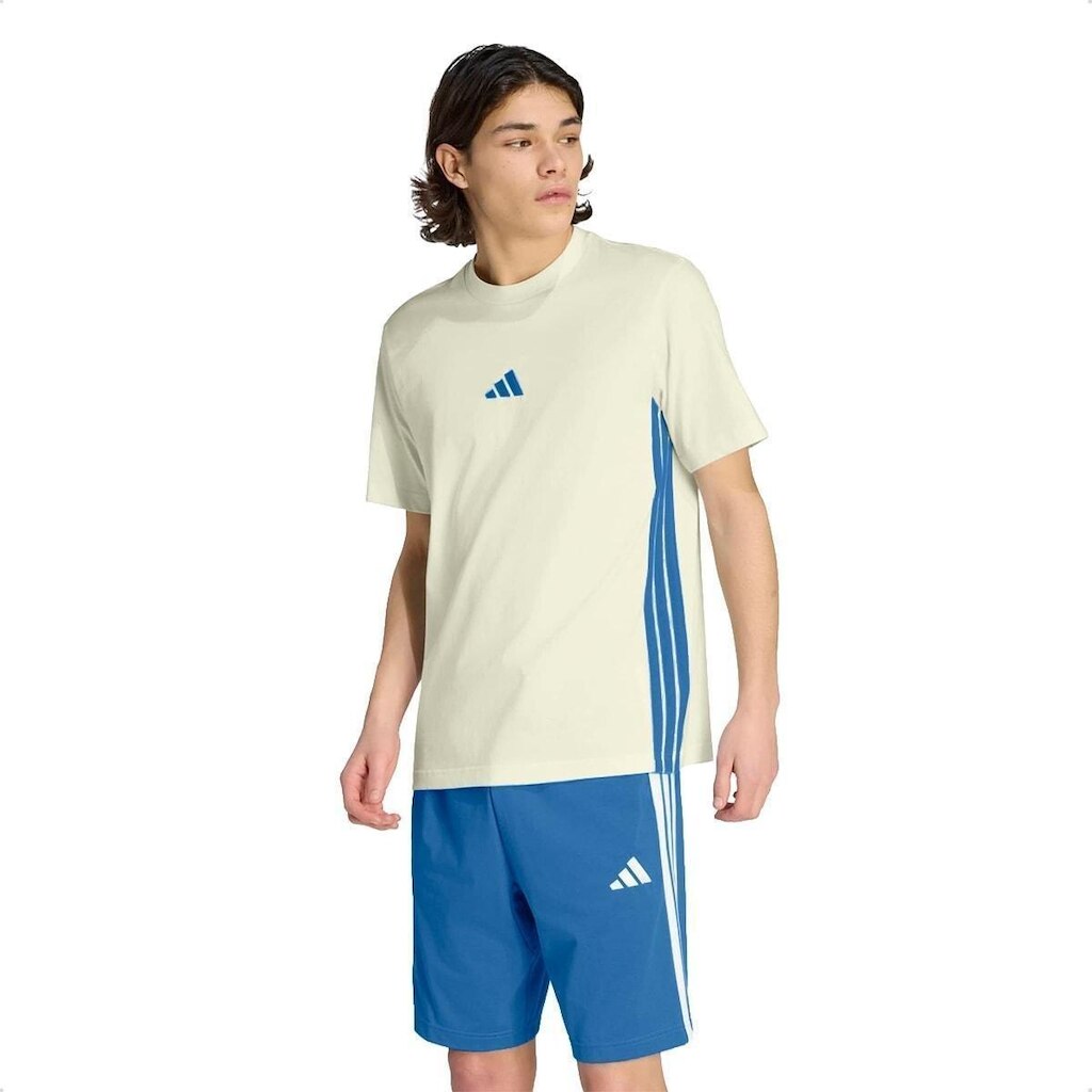 Camiseta Adidas Masculina Jersey 3-Stripes Essentials