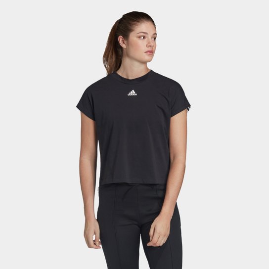 Camiseta Adidas Mh 3S Feminina - Preto e Branco é ruim? Camiseta Adidas Mh 3S Feminina - Preto e Branco é boa?