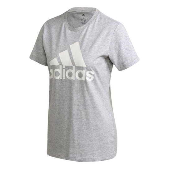 Camiseta Adidas Must Haves Badge Of Sport Feminina - Cinza Menor preço em Camiseta Adidas Must Haves Badge Of Sport Feminina - Cinza