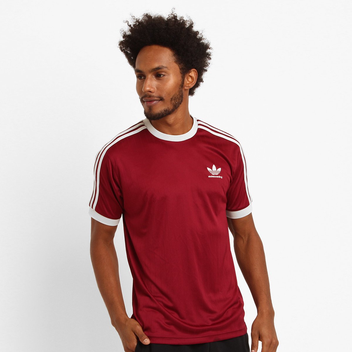 camiseta adidas originals vermelha