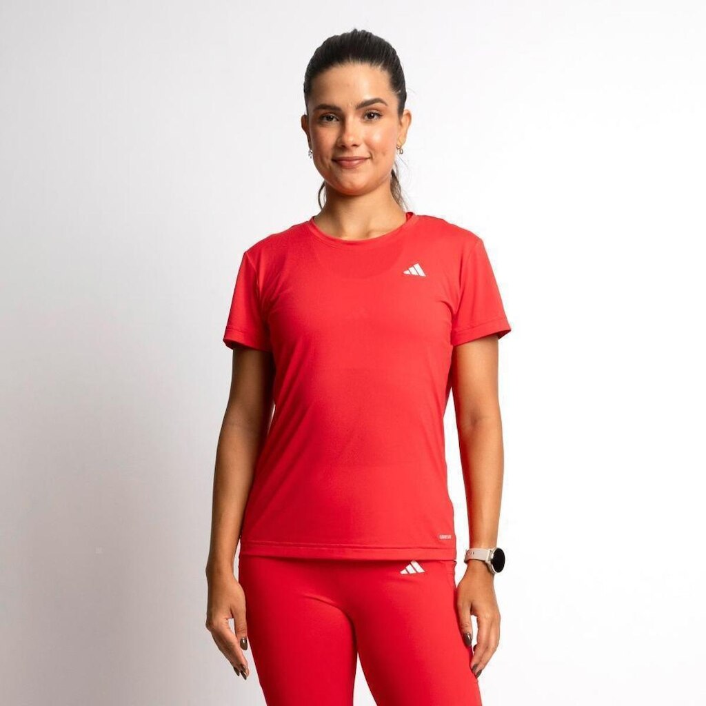 Camiseta Adidas Own The Run 3 Listras Feminina
