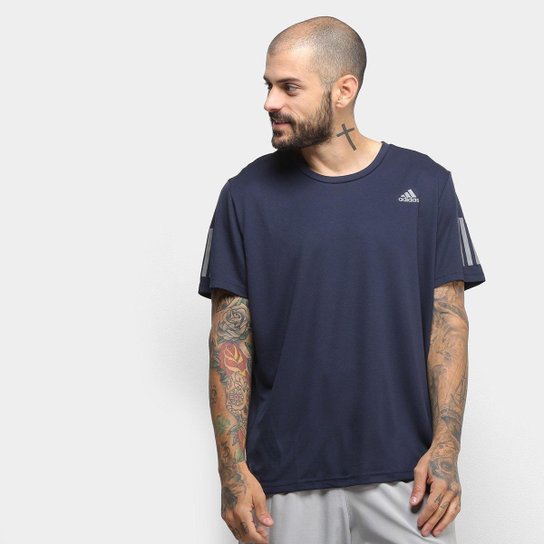 Camiseta Adidas Own The Run Masculina - Marinho Menor preço em Camiseta Adidas Own The Run Masculina - Marinho