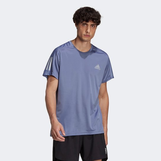 Camiseta Adidas Own The Run Masculina - Azul Turquesa Menor preço em Camiseta Adidas Own The Run Masculina - Azul Turquesa