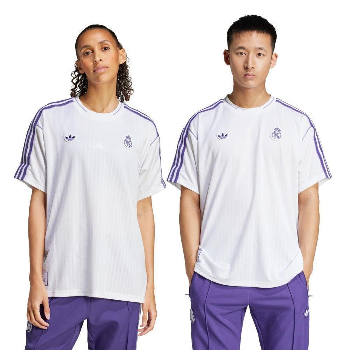 Camiseta Adidas Real Madrid Terrace Icons Unissex - Branco | Netshoes